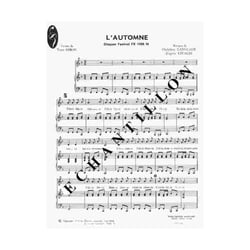 Et l'automne - partition Piano