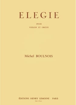 Elégie - partition Piano