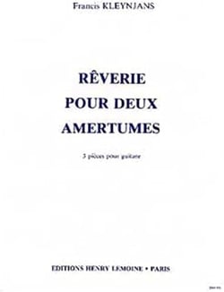 Rêverie pour deux Amertumes - partition guitare
