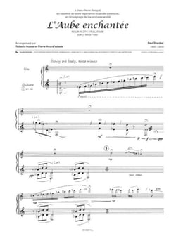 Aube enchantée - partition flûte, guitare et percussion