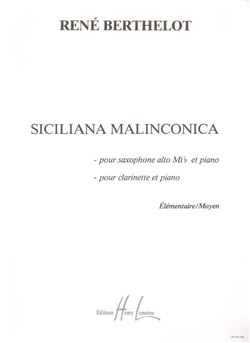 Siciliana Malinconica - partition saxophone MIB