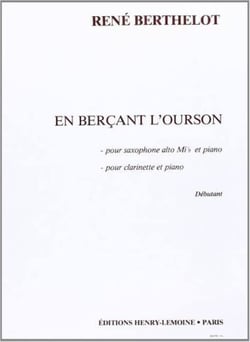 En berçant l'ourson - partition saxophone MIB