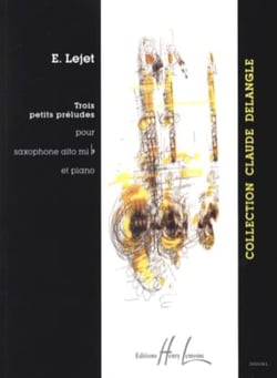 3 Petits préludes - partition saxophone et piano