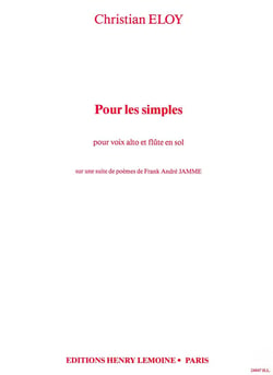 Pour les Simples - partition voix D'alto et flûte