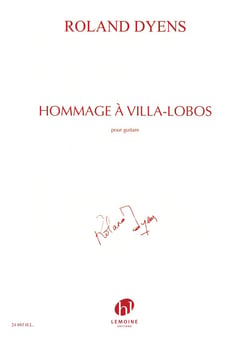 Hommage à Villa-Lobos - partition guitare