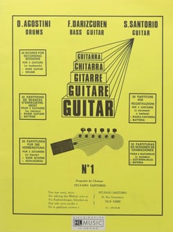 30 partitions de séances d'enregistrement - 2 guitares
