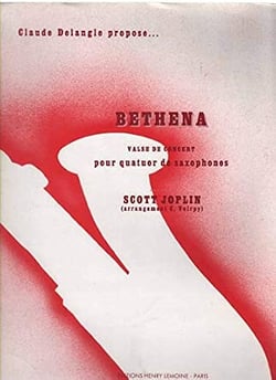 Bethena (Valse de concert) - partition saxophone
