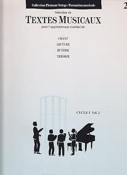Textes musicaux Cycle 1 Vol.2 - partition formation musicale - cycle 1