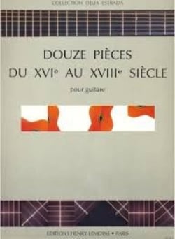 Pièces du 16e au 18e siècle - partition guitare