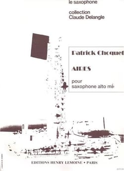 Aires - partition saxophone alto SOLO
