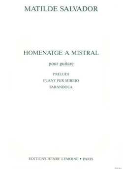 Homenatge à Mistral - partition guitare