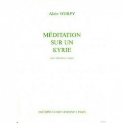 Méditation sur un Kyrie - partition clarinette