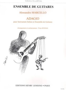 Adagio - partition flûte ou hautbois et guitare