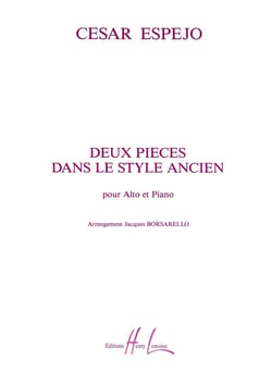 Deux pièces dans le style ancien - Alto et piano
