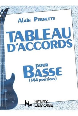 Tableau d'accords pour la basse (144 positions)