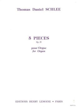 Pièces (5) Op.29 - partition orgue