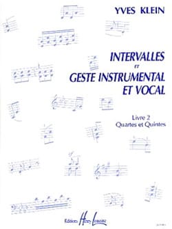 Intervalles et geste instrumental et vocal Vol.2 - Quartes et quintes - partition
