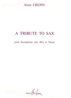 A Tribute to Sax - partition saxophone MIB et piano