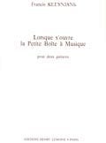 Lorsque s'ouvre la petite boîte à musique Op.137 - partition guitare