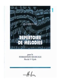 Répertoire de Mélodies Vol.1 - partition formation musicale