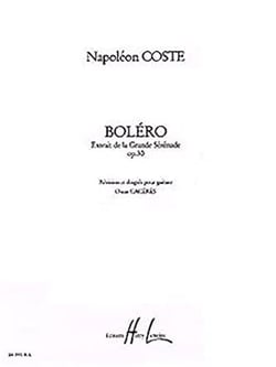 Boléro Op.30 (extr. Grande Sérénade) - partition guitare