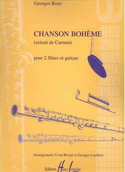 Chanson bohème (Carmen) - partition 2 flûtes et guitare