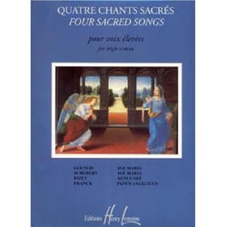 Chants sacres (4) --- voix elevees et piano