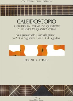 Caleidoscopio (5 études) - partition guitare