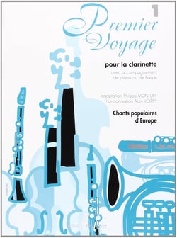 Premier Voyage Vol.1 (Chants populaires d'Europe) - partition clarinette et piano