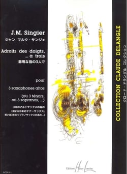Adroits des doigts, à trois - partition saxophone