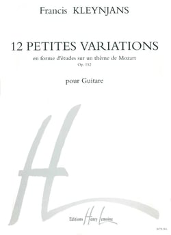 Petites Variations Op.152 - partition guitare