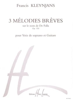 Mélodies brèves (3) Op.150 - partition voix et guitare