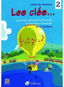Les Clés Vol.2 (Cahier de Vacances) - partition formation musicale