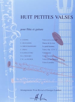 8 Petites Valses - partition flûte et guitare