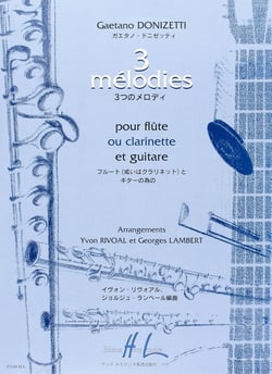 3 Mélodies - partition flûte ou clarinette