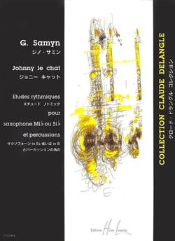 Johnny le Chat - partition saxophone et percussion