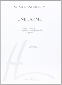 Une larme - partition clarinette ou saxophone