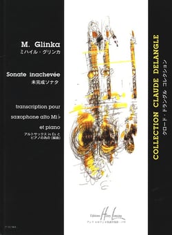 Sonate inachevée - partition saxophone MIB et piano