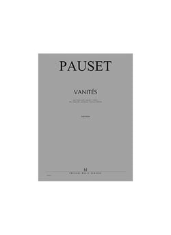 Vanités - partition haute-contre, soprano
