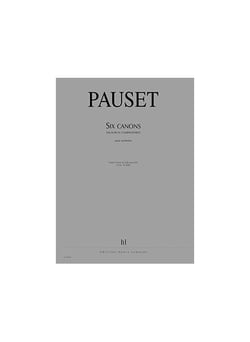 6 Canons (Musurgia combinatoria) - partition orgue