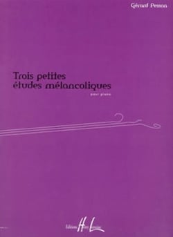 Petites études mélancoliques (3) - partition piano