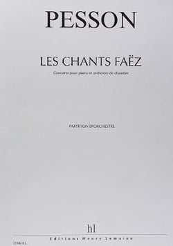 Les Chants Faëz - partition Piano