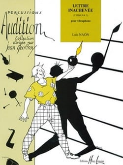Lettre inachevée (Urbana 3) - partition vibraphone