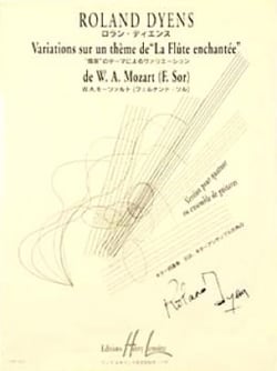 Variations sur un thème de F. Sor d'après la Flûte Enchantée - partition flûte