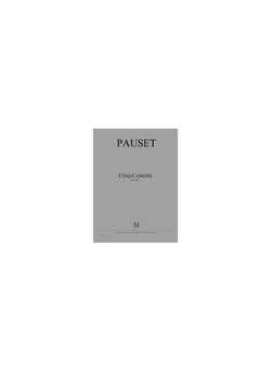 5 Canons - partition Piano