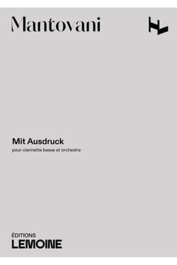 Mit Ausdruck - partition clarinette basse et orchestre