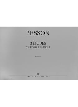 Etudes pour orgue baroque (3) - partition orgue