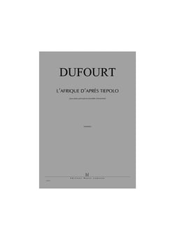 L'Afrique d'après Tiepolo - partition Piano