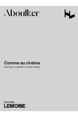 Comme au cinéma - partition violon, violoncelle