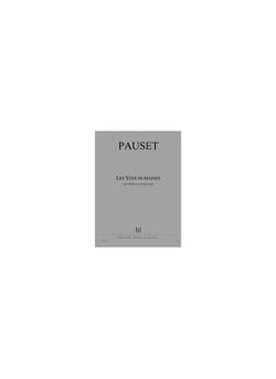 Les voix humaines - partition clarinette, trio